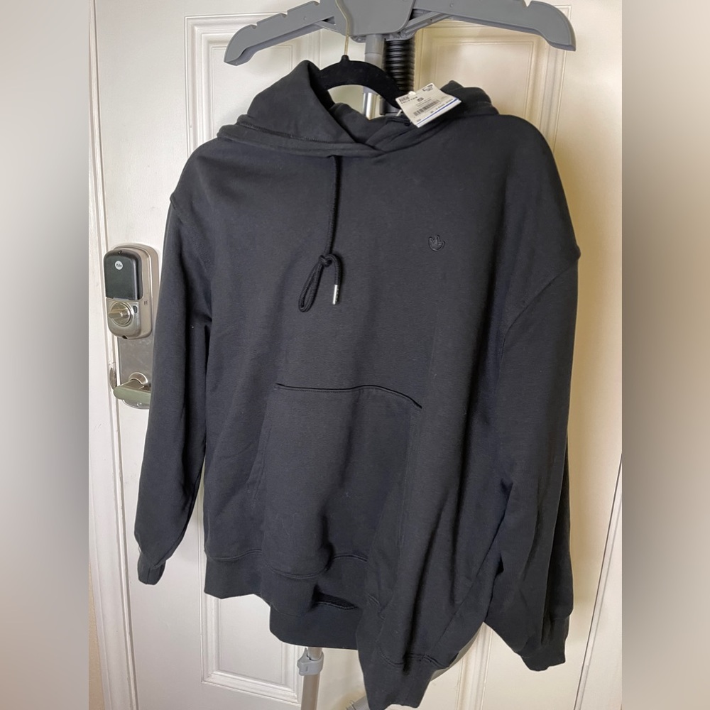 NWT Adidas Black Oversized Hoodies Small